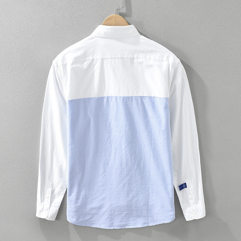 Arleno — Lightweight Cotton Summer Shirt with Two-Tone Design