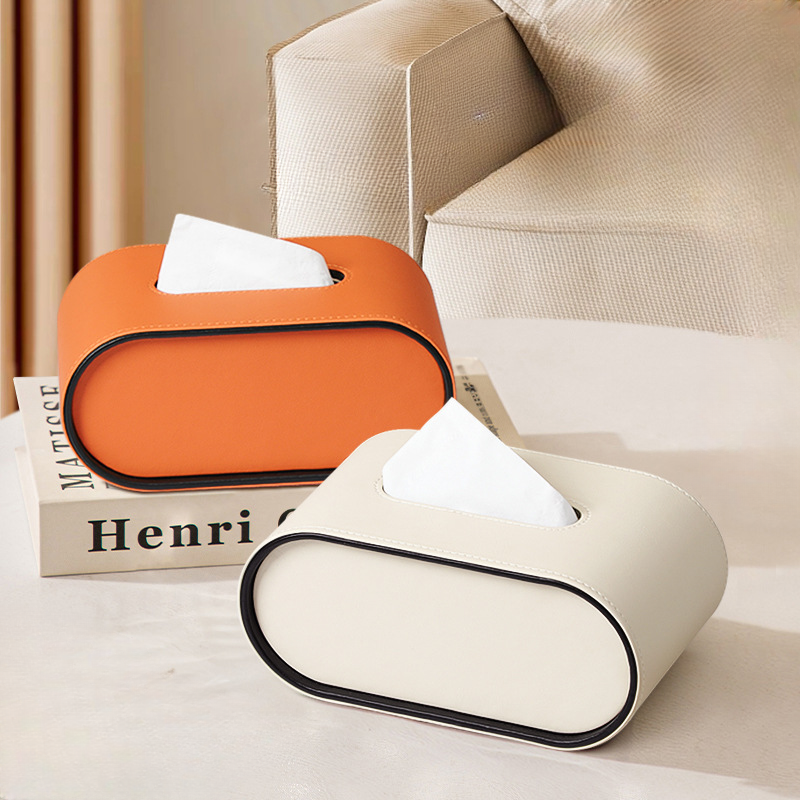 Oval Leather Tissue Box™ — Elevate Everyday Essentials into Stunning Luxury