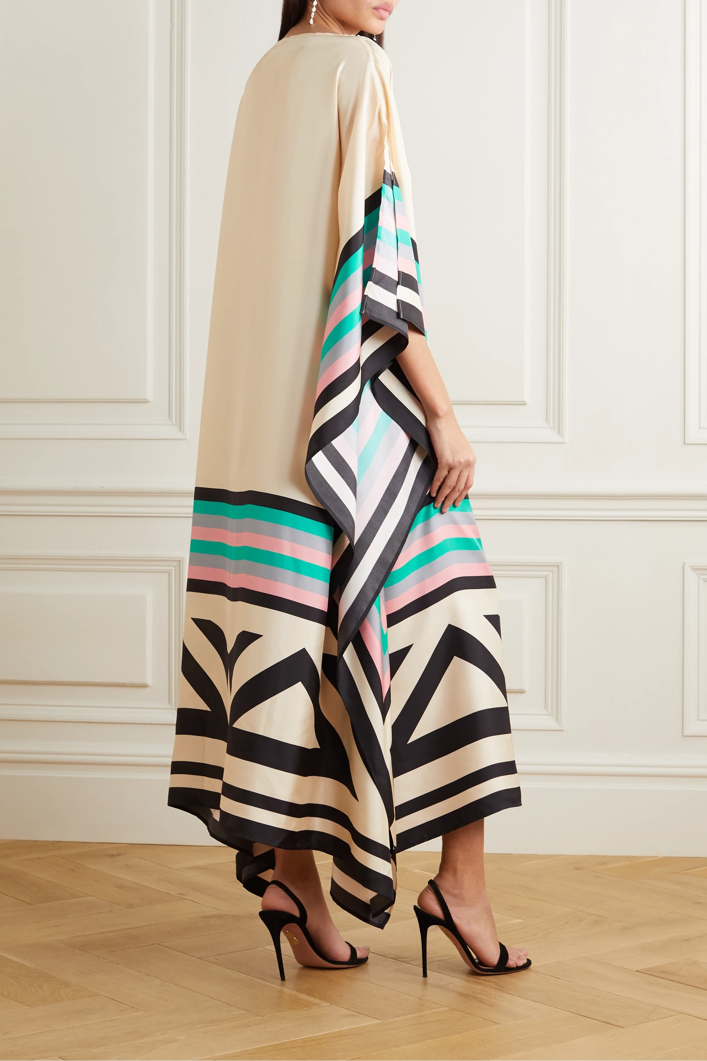 Nexora | Elegant Kaftan With Geometric Print