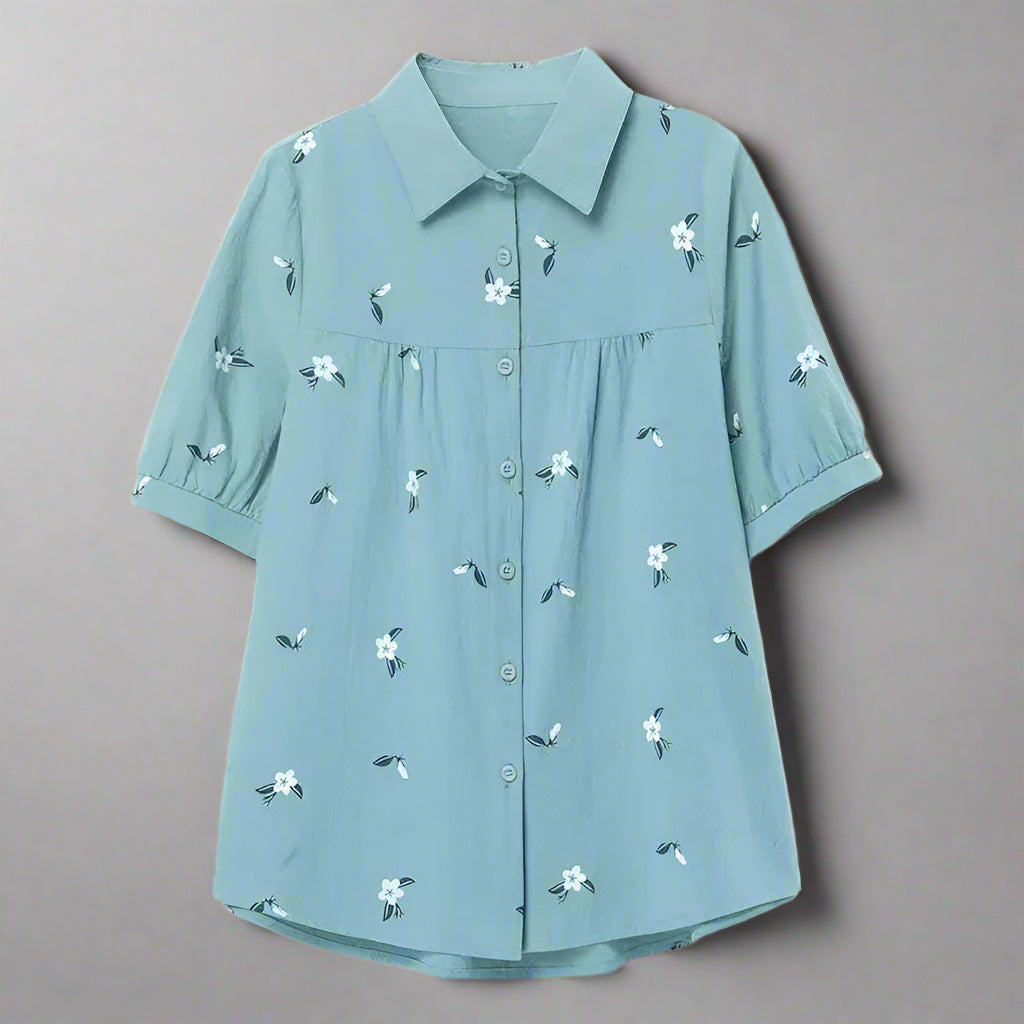 Puff Sleeve Linen Top™ — Stay Cool, Command Attention, Own Every Moment