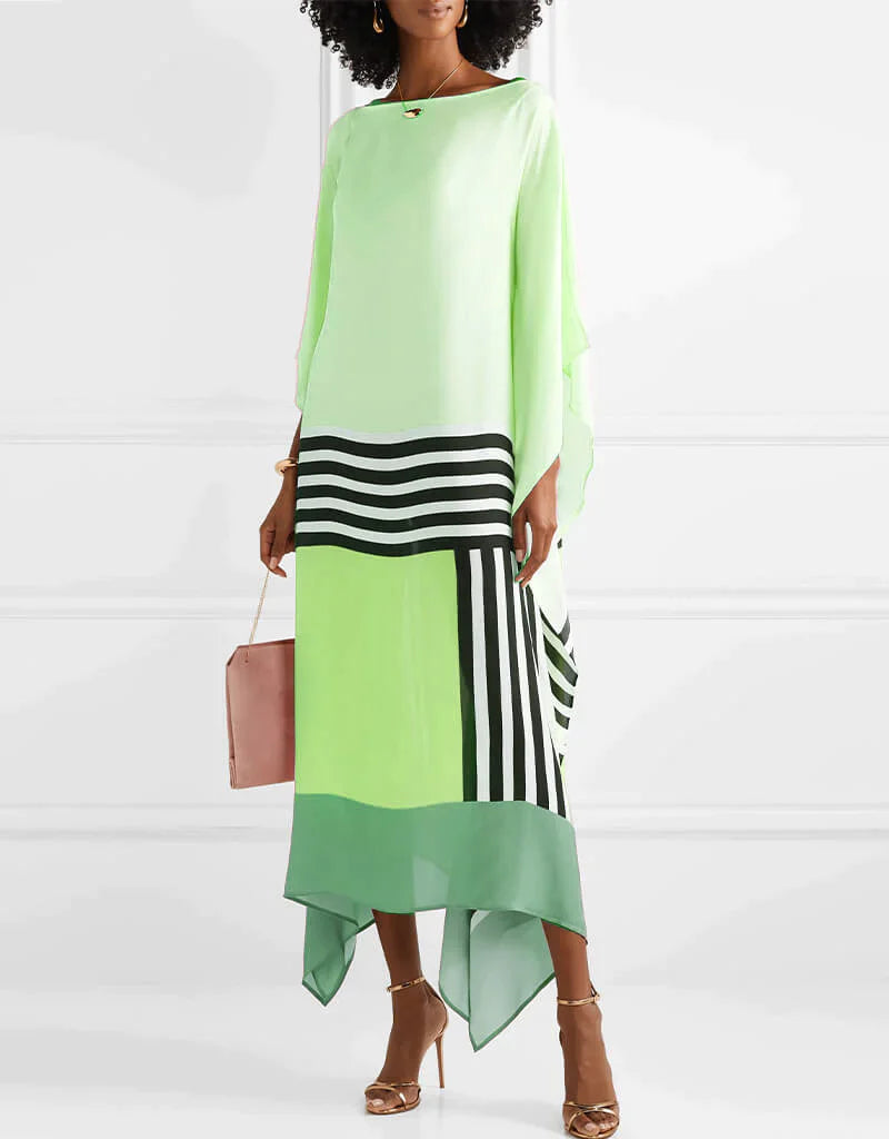 Nexora | Elegant Kaftan With Geometric Print