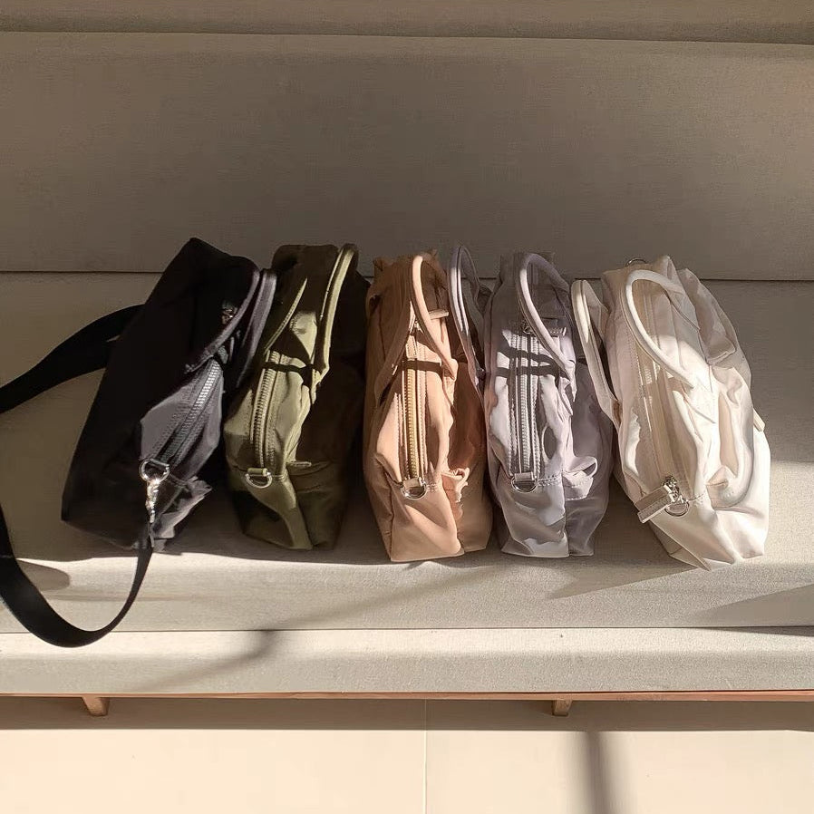 Kalen — Lightweight Nylon Crossbody Bag with Zipper Compartment
