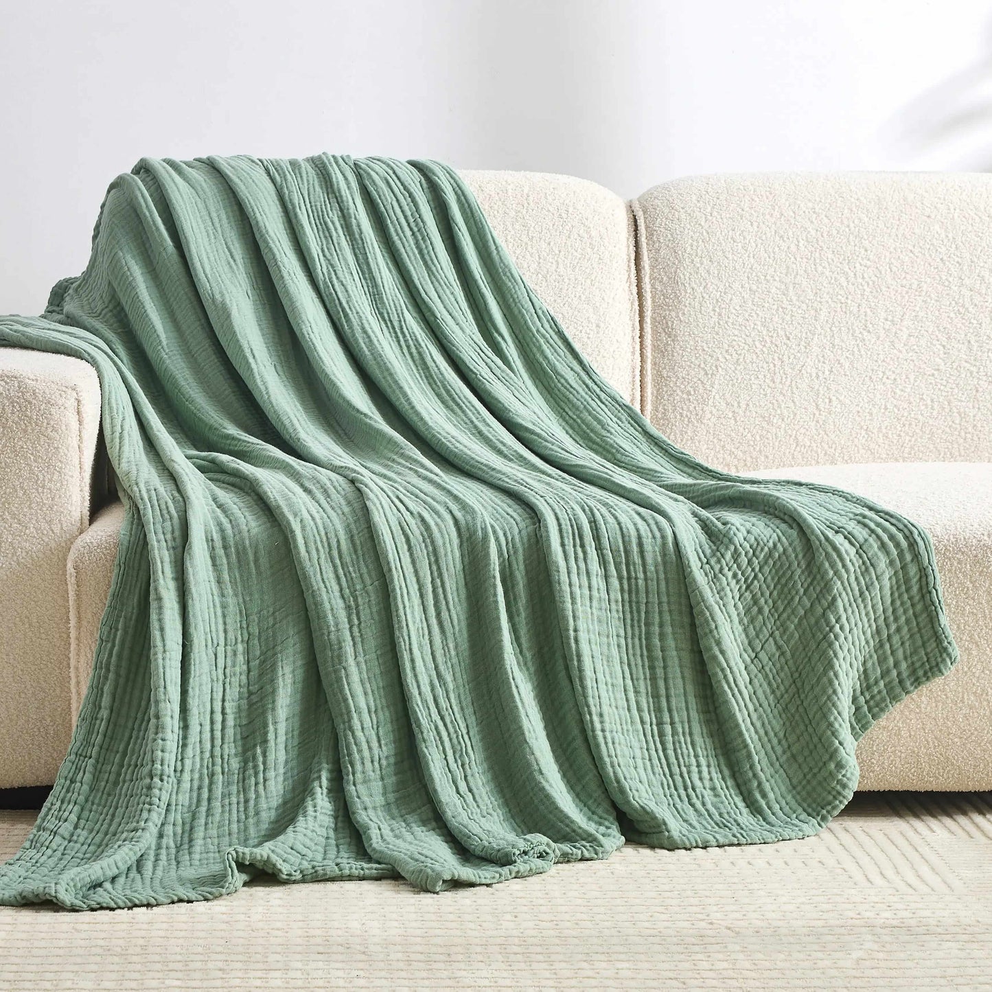 Avrena — 100% Cotton Muslin Blanket with Breathable Softness