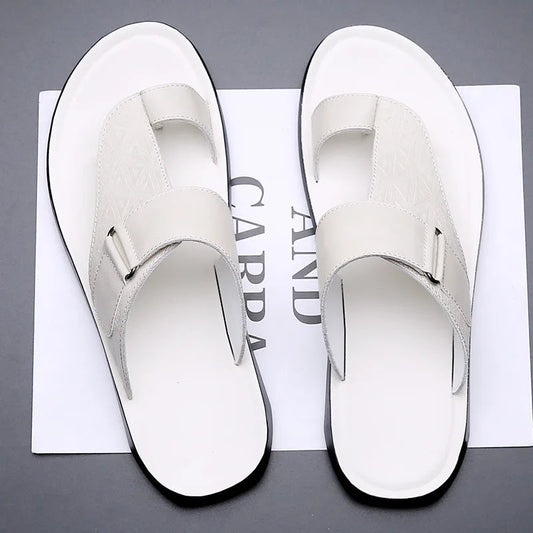 Lerato — Premium Leather Sandals with Cushioned Footbed and Toe-Loop