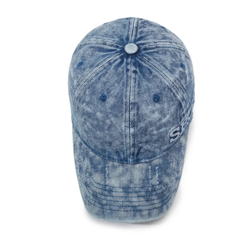 Norla Cap — Vintage Denim Sports Hat with Adjustable Fit