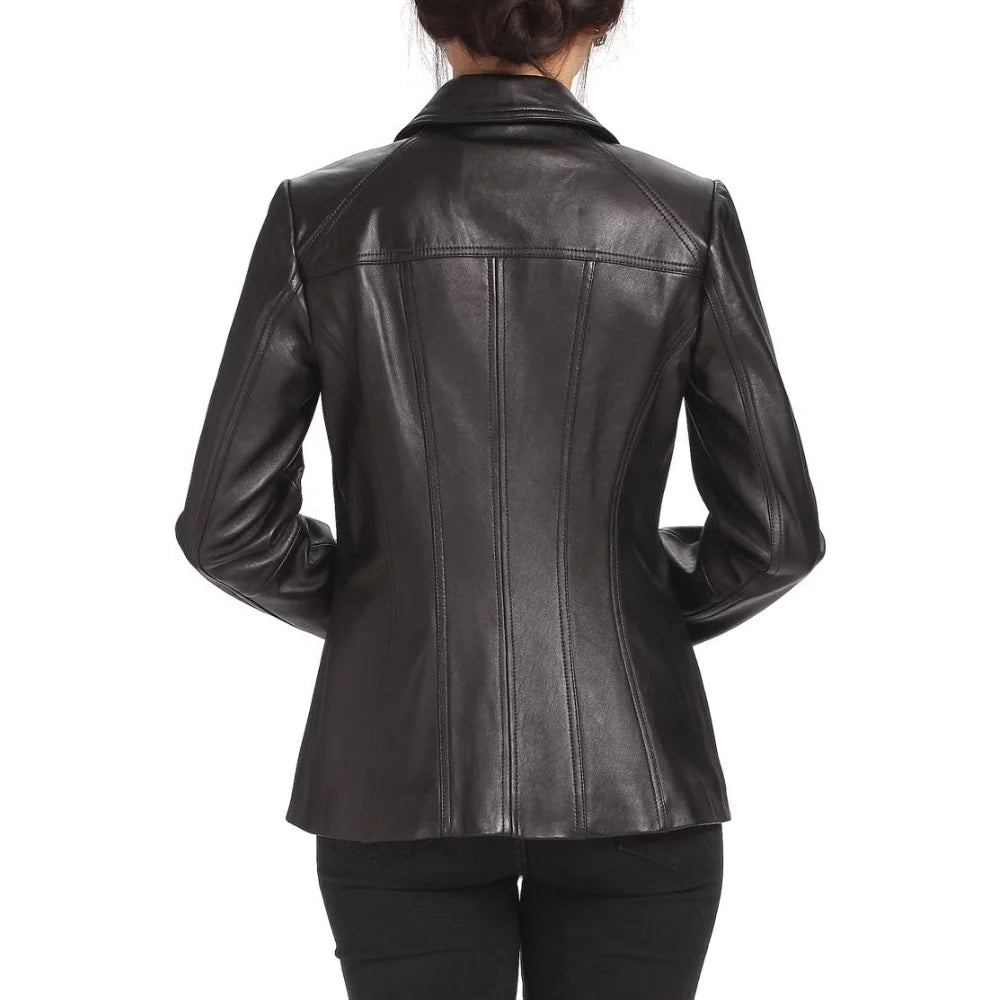 Lambskin Leather Coat™ — Unleash Bold Elegance and Confidence Every Step You Take