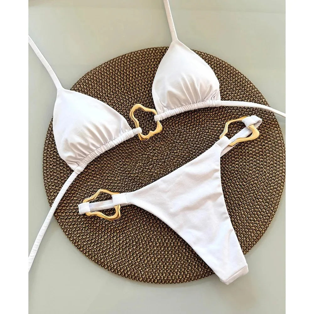 Sculpted Gold Bikini™ — Command Every Eye with Curves That Own the Spotlight