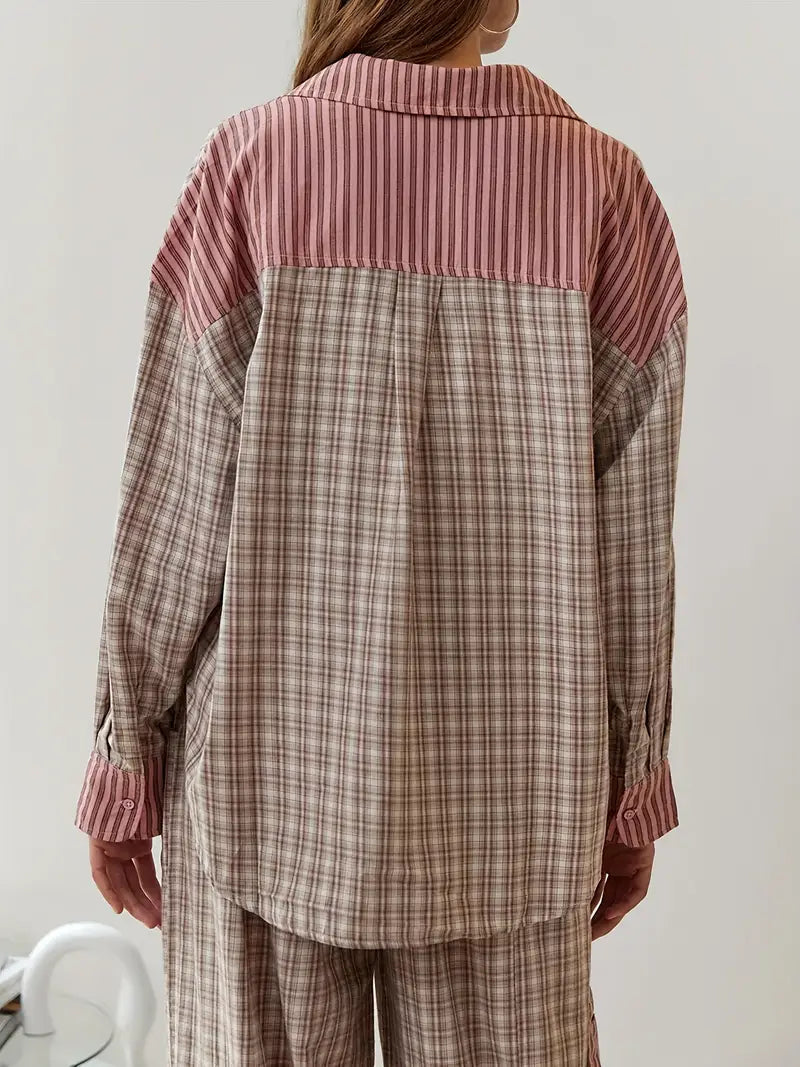 Liora Lounge — Soft Breathable Pajama Set with Adjustable Fit