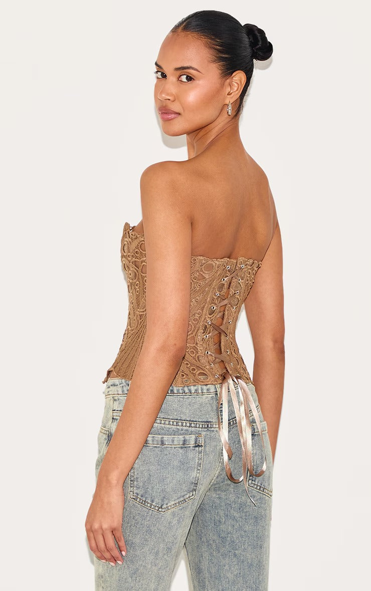 Pink Textured Sheer Floral Lace Corset™ — Ignite Every Room with Unstoppable Glamour and Confidence
