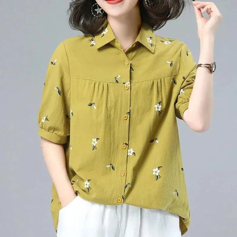 Puff Sleeve Linen Top™ — Stay Cool, Command Attention, Own Every Moment