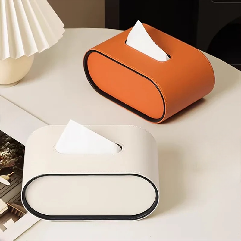 Oval Leather Tissue Box™ — Elevate Everyday Essentials into Stunning Luxury