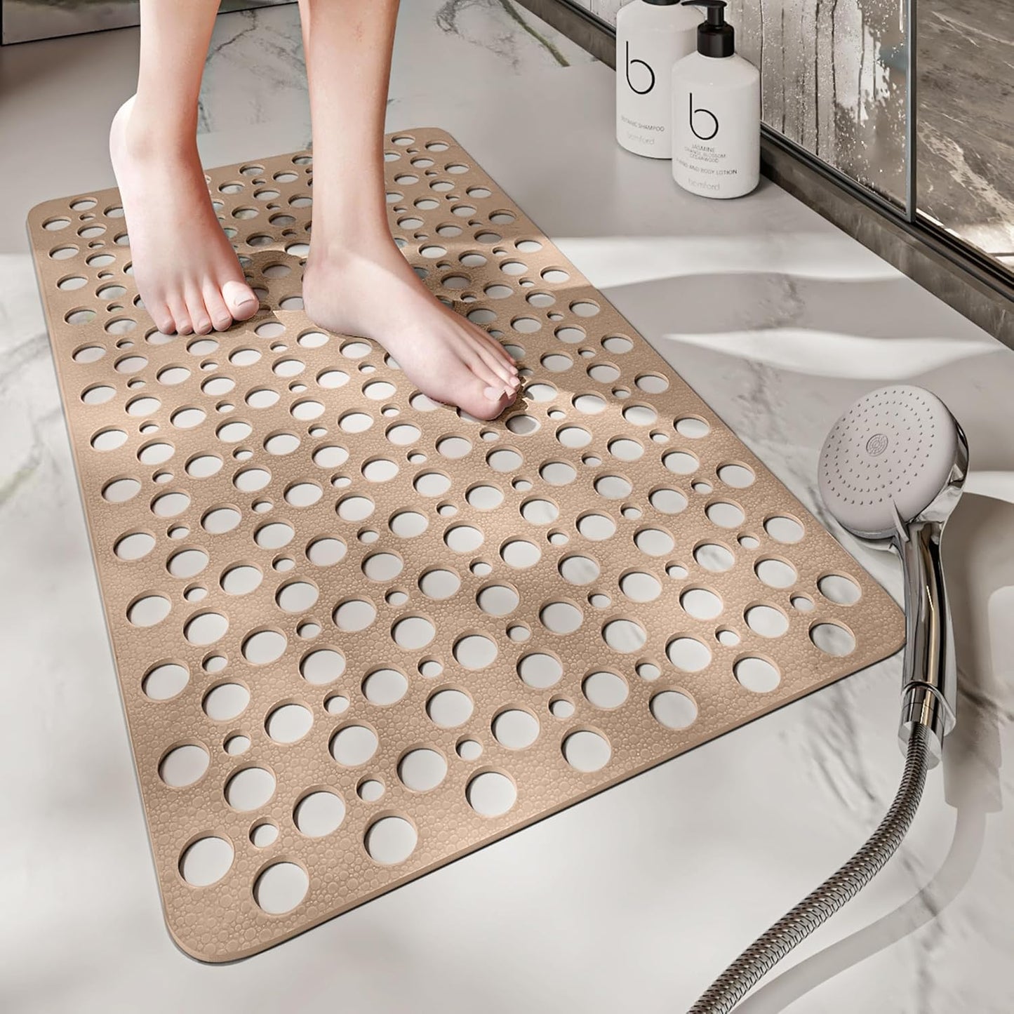 Avenlea SecureMat — Anti-Slip Shower Mat with Quick Drainage
