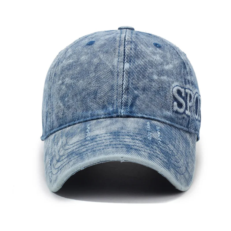 Norla Cap — Vintage Denim Sports Hat with Adjustable Fit
