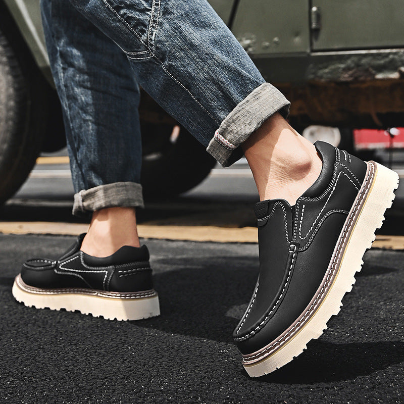 Elara — Genuine Leather Orthopedic Loafers with Slip-Resistant Sole