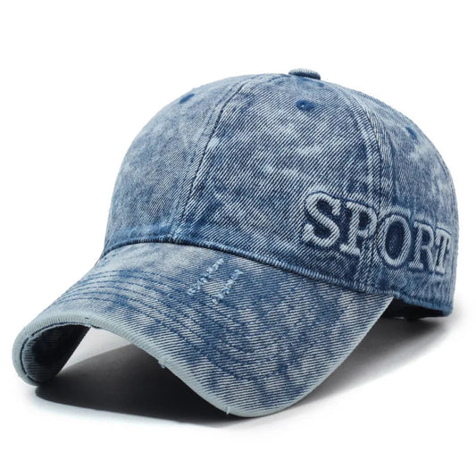 Norla Cap — Vintage Denim Sports Hat with Adjustable Fit