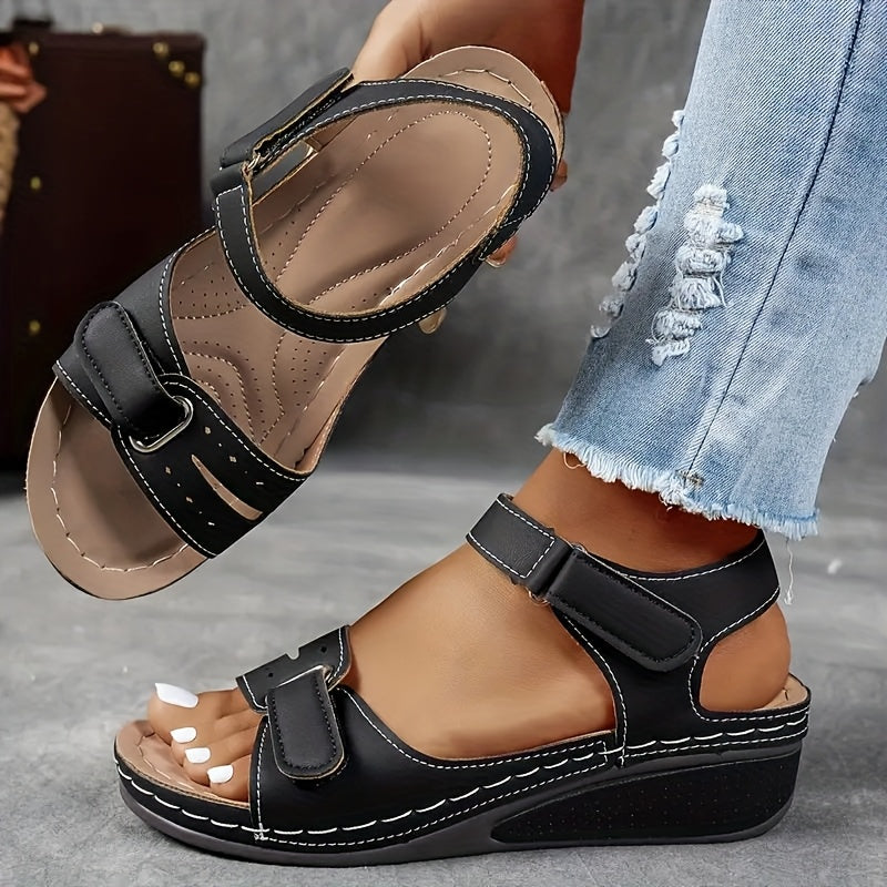 Solarexa™ Cushioned Wedge Sandals — Enjoy Pain-Free Steps and All-Day Refreshing Comfort