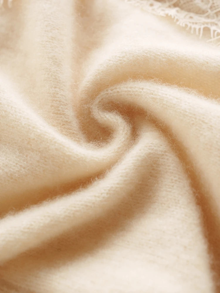 Sorrelis — Women's Cashmere Lace Cardigan for Layering