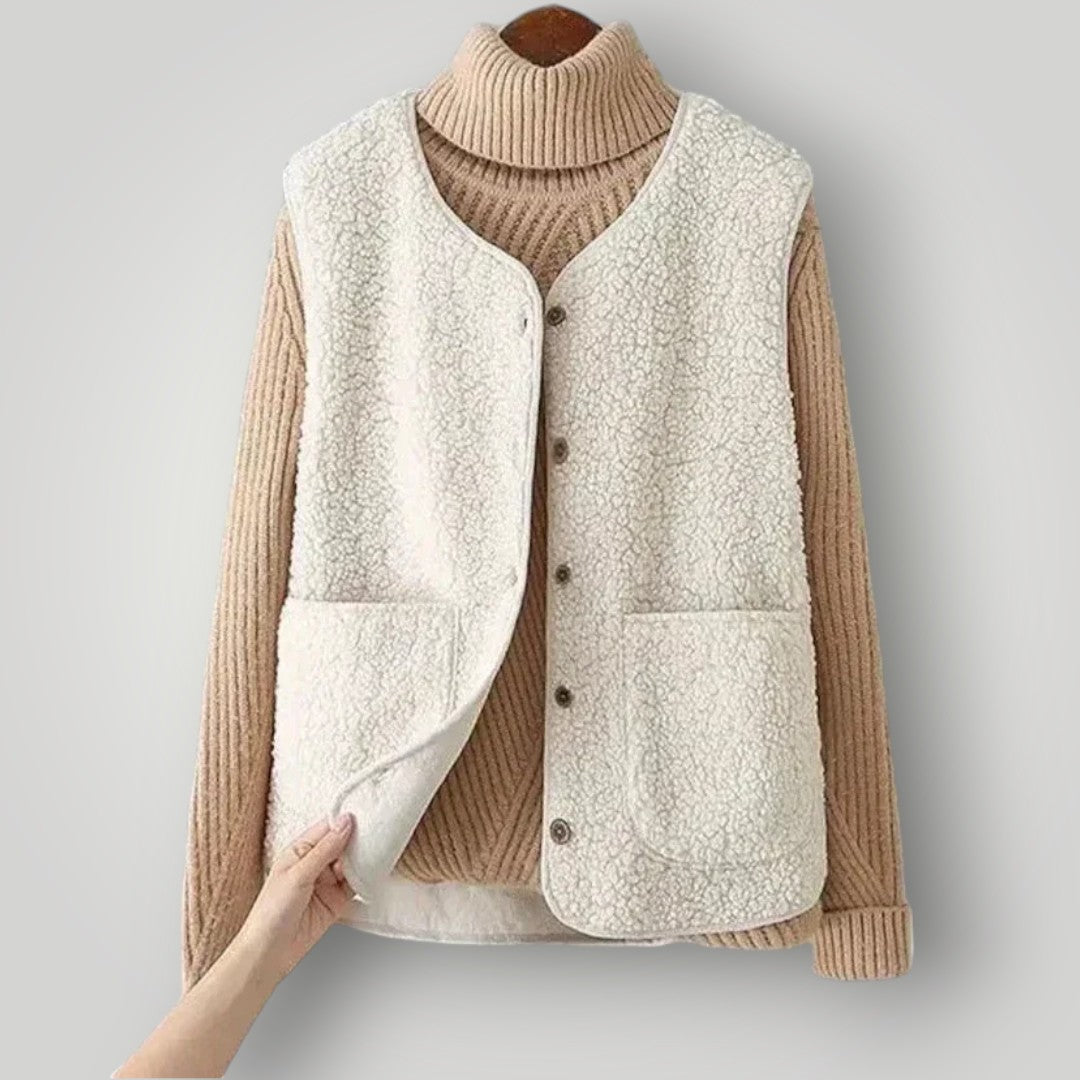 Laylaa — Lightweight Wool Blend Vest with Breathable Warmth
