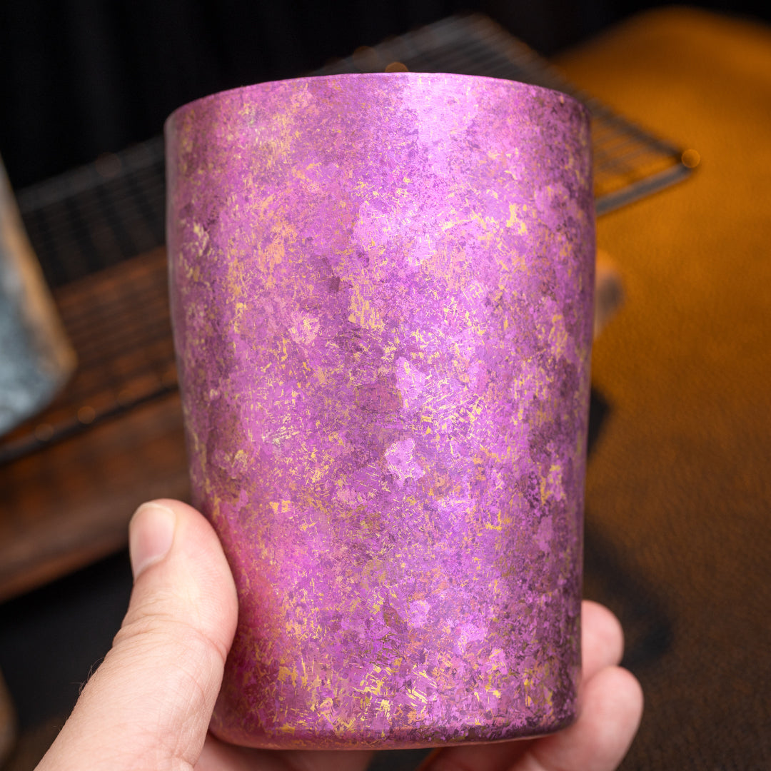 Veyron Cup — Pure Titanium Double-Wall Insulated Travel Mug
