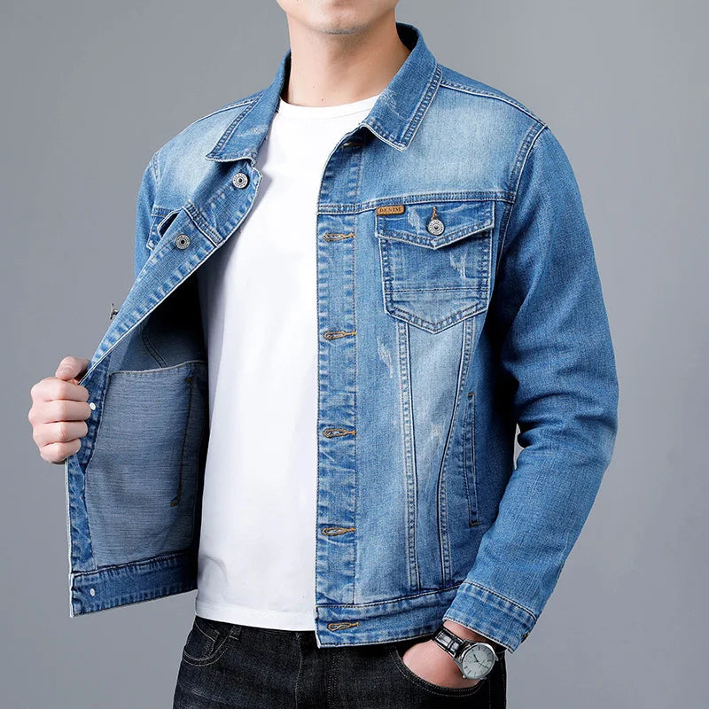 Bone-Hard Denim Jacket™ — Command Respect with Every Powerful Fade and Unstoppable Edge