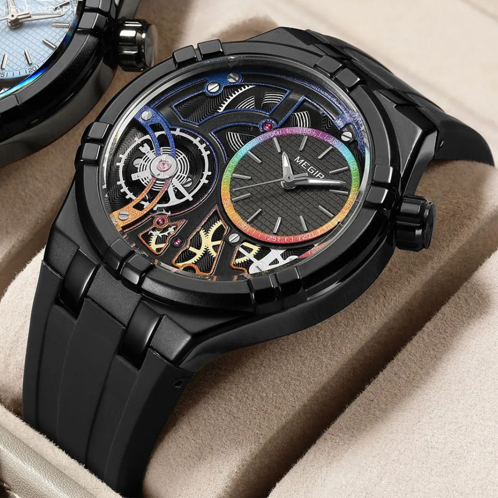 Ventrox — Precision Skeleton Sport Watch with Silicone Strap