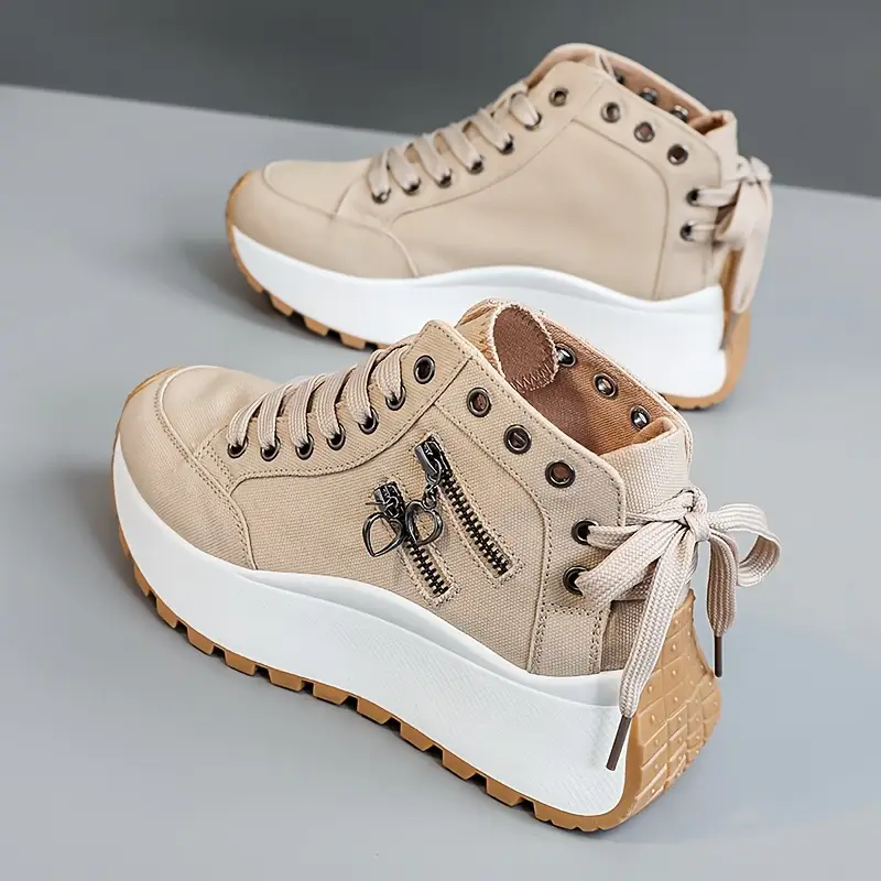 Avenzea — Women's Denim Sneakers with Chunky Platform Sole