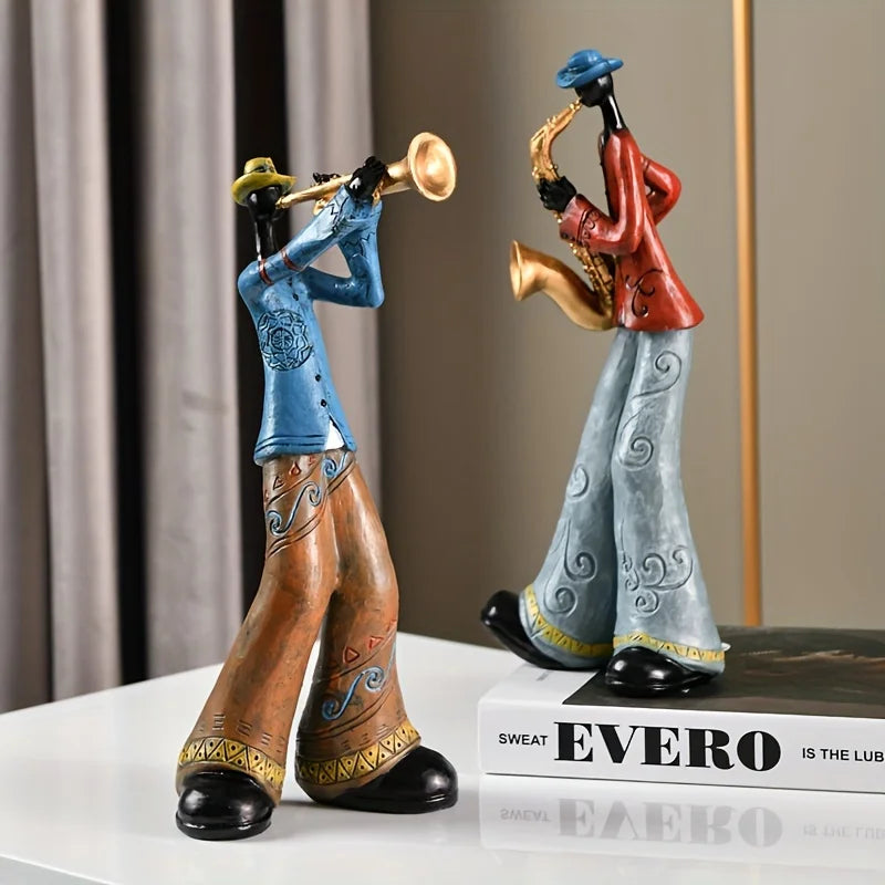 VendraJazz — Handcrafted Abstract Jazz Figurine Sculptures for Decor
