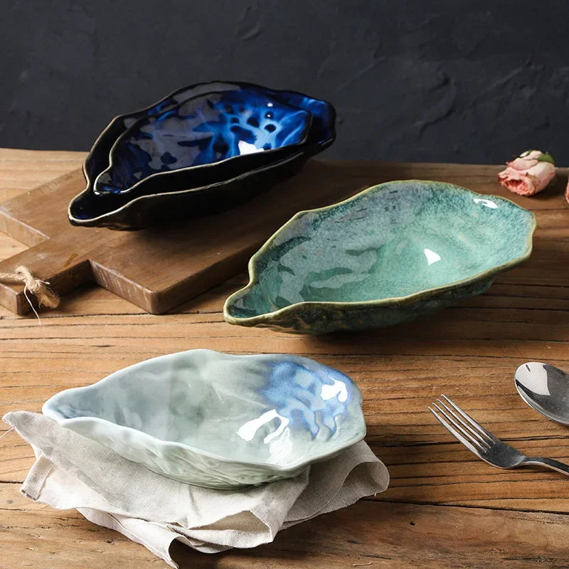 Calysta Shell Bowl — Handcrafted Ceramic with Ocean-Inspired Glaze