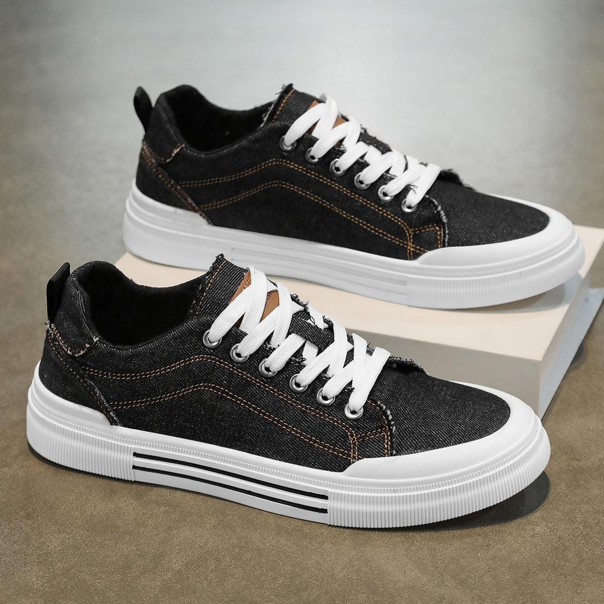 Vireo — Orthopedic Denim Sneakers with Cushioned Support