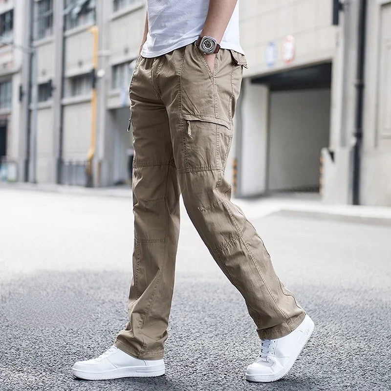 Tavren Cargo Pants — Organic Cotton Stretch Workwear with Utility Pockets