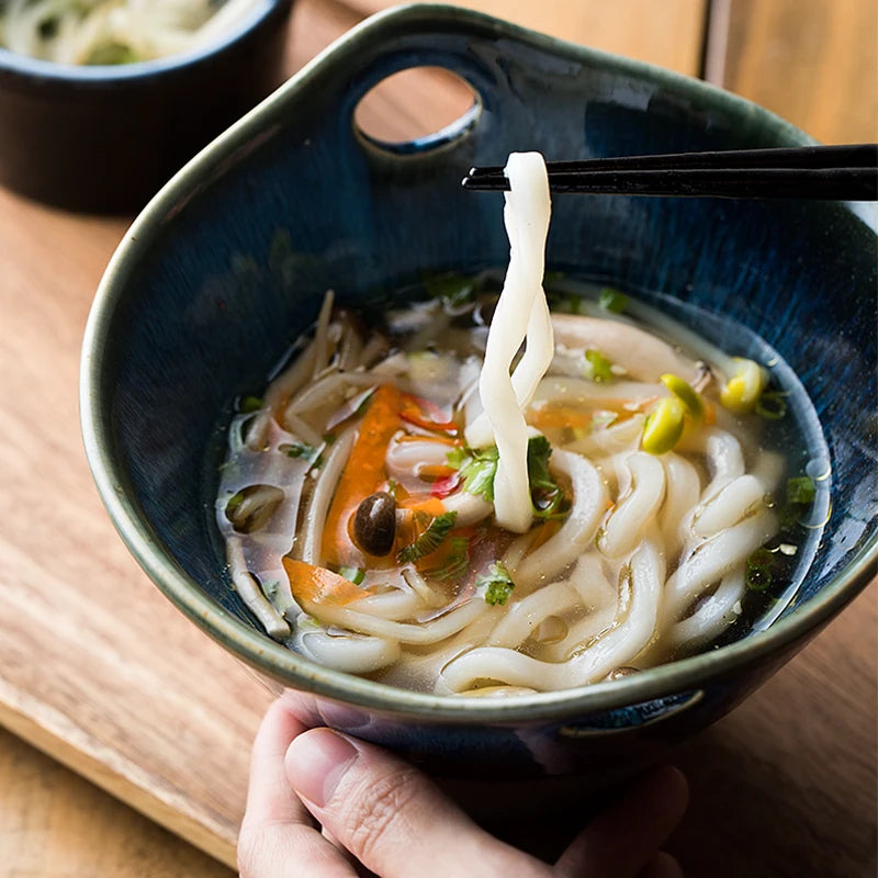Sena Bowl — Artisan Ceramic Soup Bowl with Handles and Glazed Finish