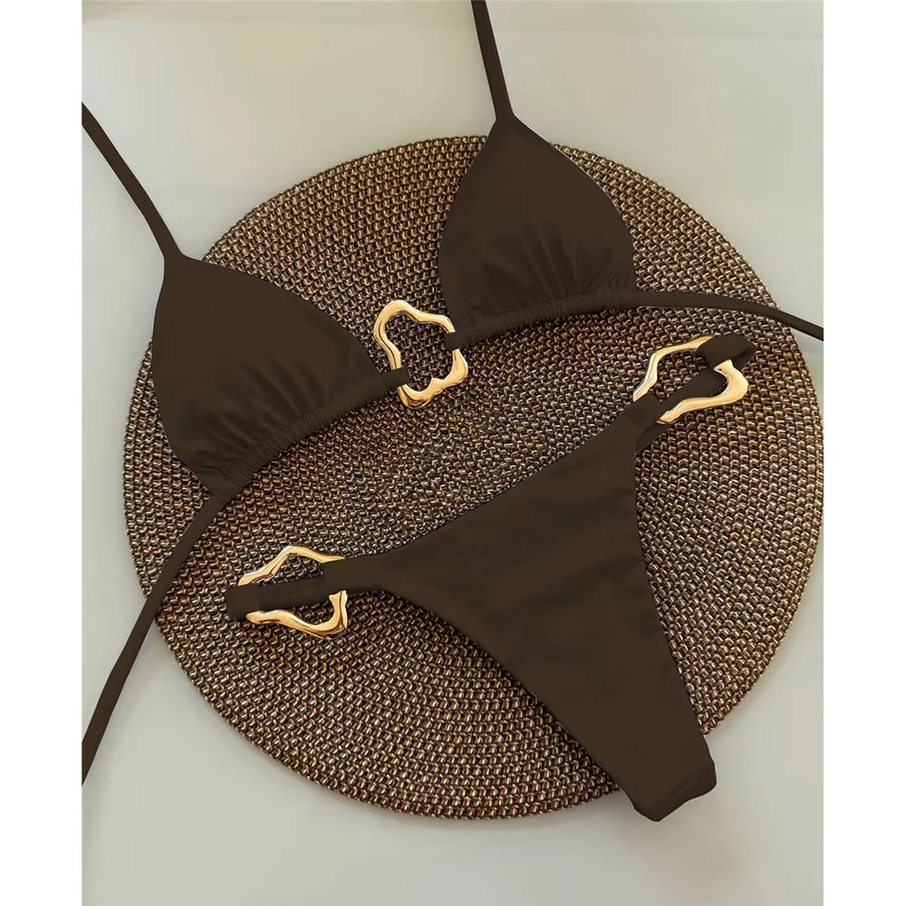 Sculpted Gold Bikini™ — Command Every Eye with Curves That Own the Spotlight