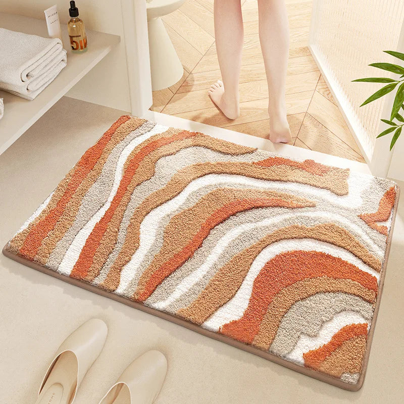 MicroVelvet Bath Rug™ — Wrap Your Feet in Plush Safety and Endless Comfort