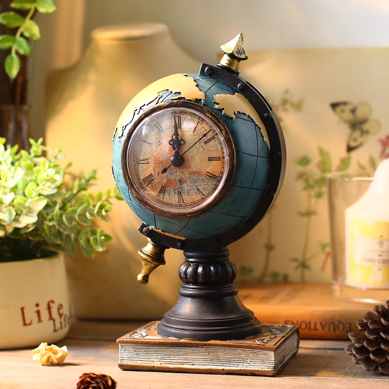 Antique Earth Clock™ — Command Every Room with Vintage Power and Timeless Style