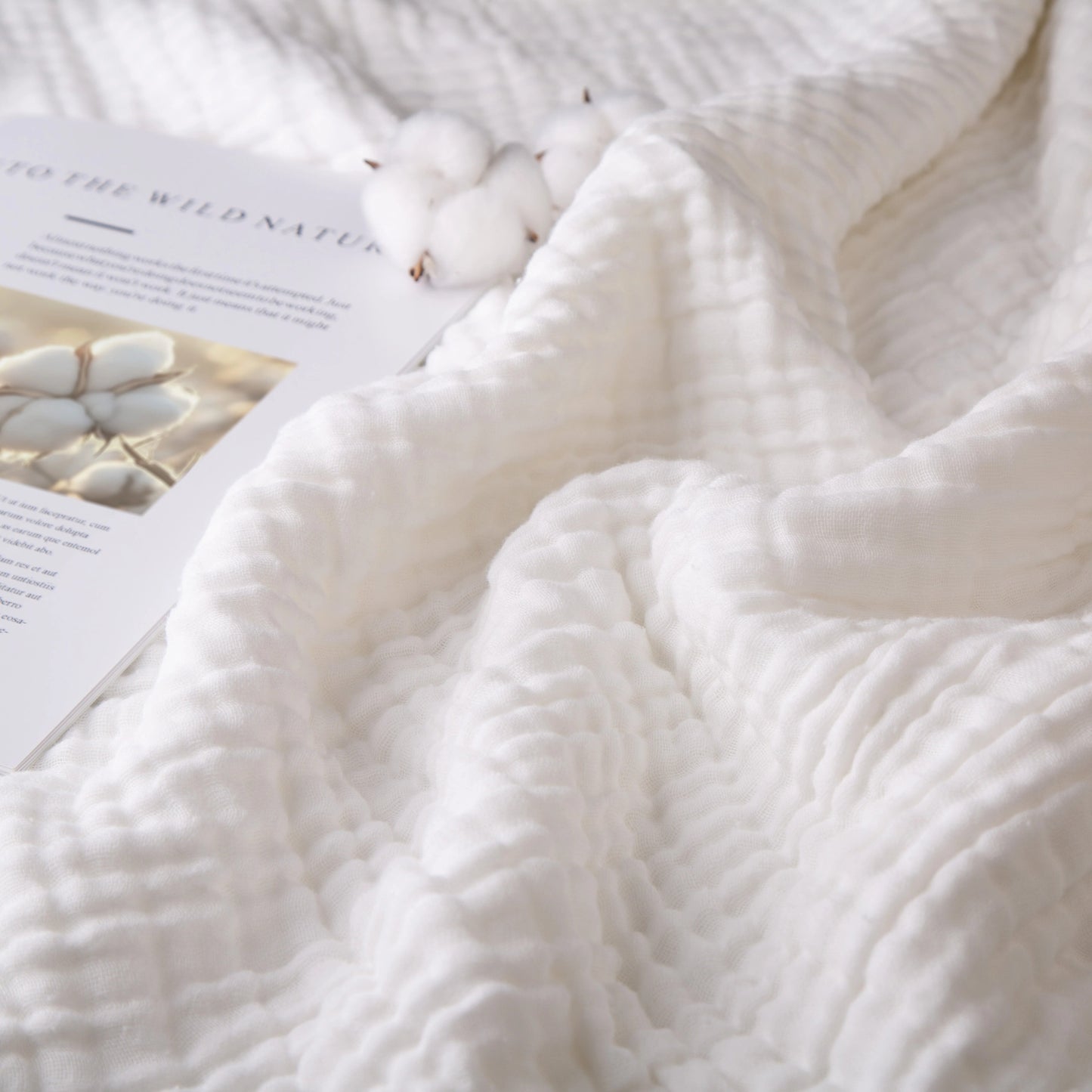 Avrena — 100% Cotton Muslin Blanket with Breathable Softness