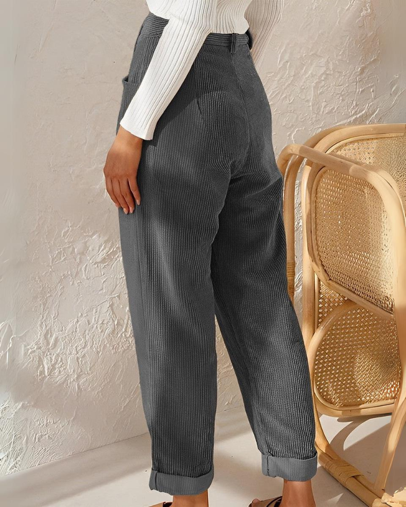 Renly — Comfortable Corduroy Trousers with Lightweight Fit