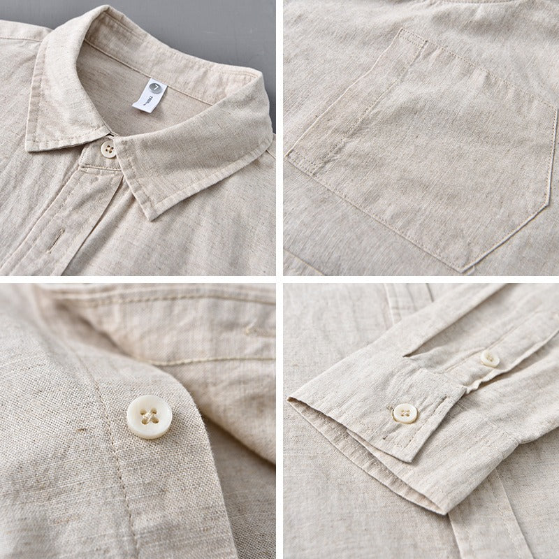 Norla Linen Shirt — Breathable Relaxed Fit Button-Down Shirt
