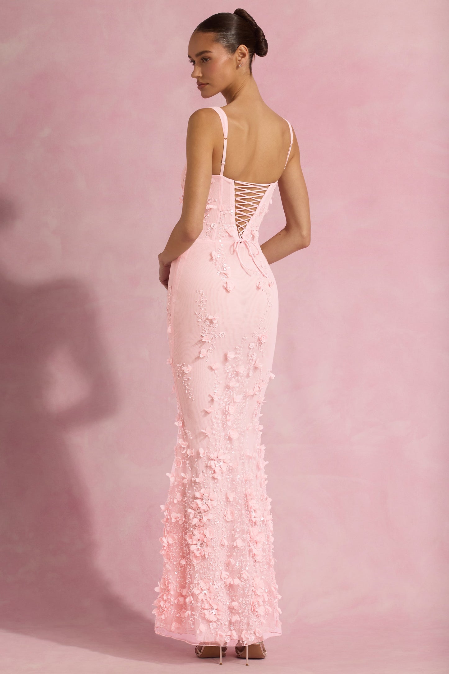 Vasanta Embellished Fishtail Corset Gown Pink™ — Own Every Room with Unforgettable Glamour and Effortless Confidence
