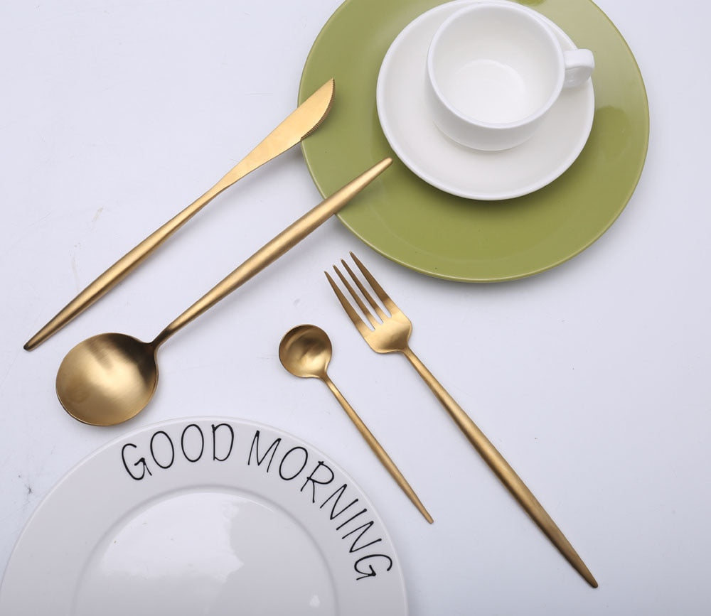 NovaLuxe™ Gold Cutlery — Turn Every Meal into a Showstopper of Lasting Luxury