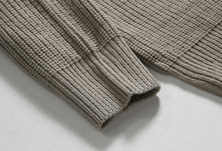 Norla — Knitted Half-Zip Sweater with Adjustable Collar