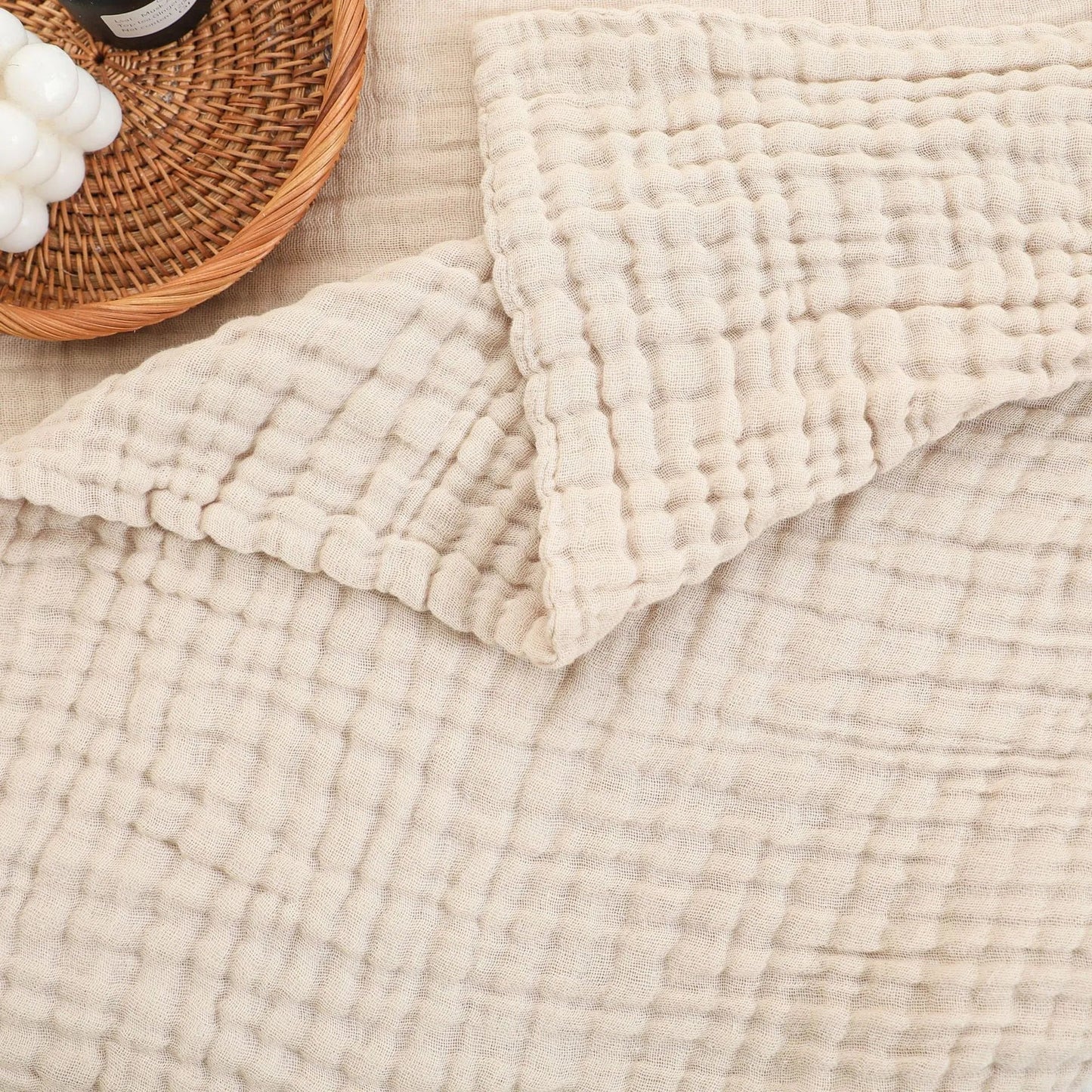 Liora Muslin — 100% Cotton Baby Swaddle Blanket with Breathable Softness