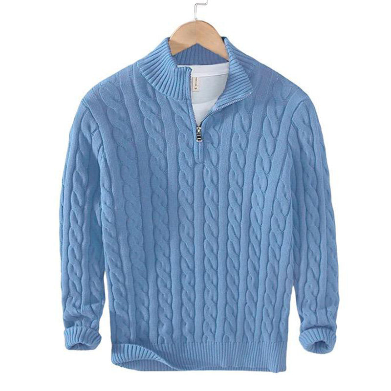 IronHaven™ Cable Knit Half-Zip — Command Attention with Warmth and Unstoppable Confidence