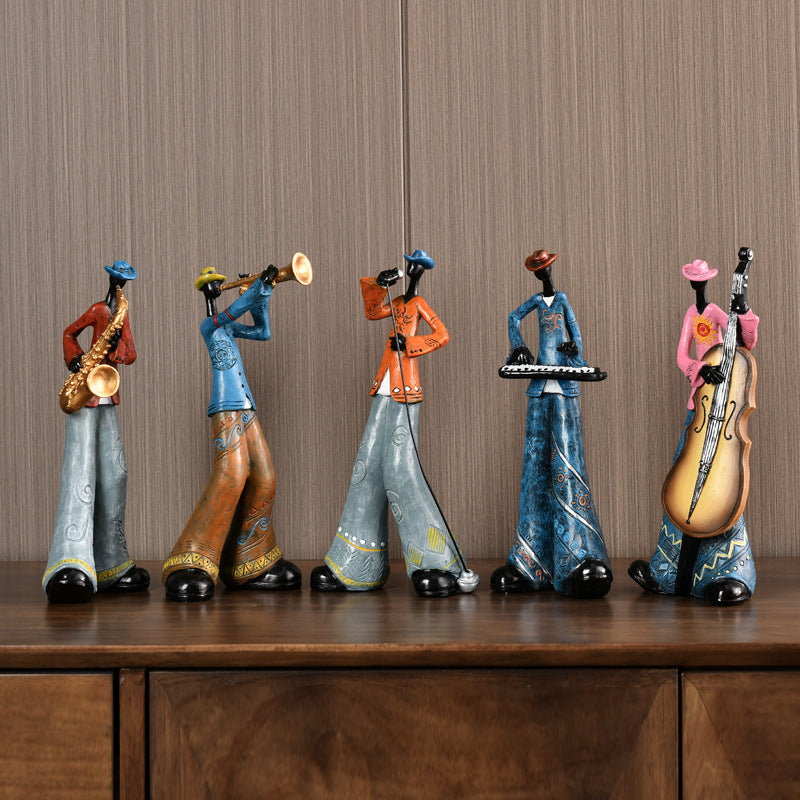 VendraJazz — Handcrafted Abstract Jazz Figurine Sculptures for Decor