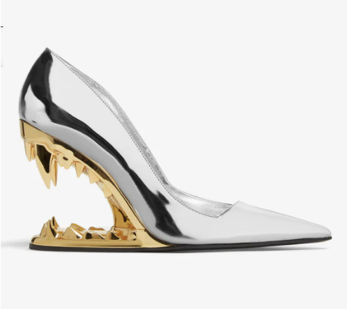Mavren — Women's Wolf Fang Sculpted Heel Pumps with Cushioned Insole