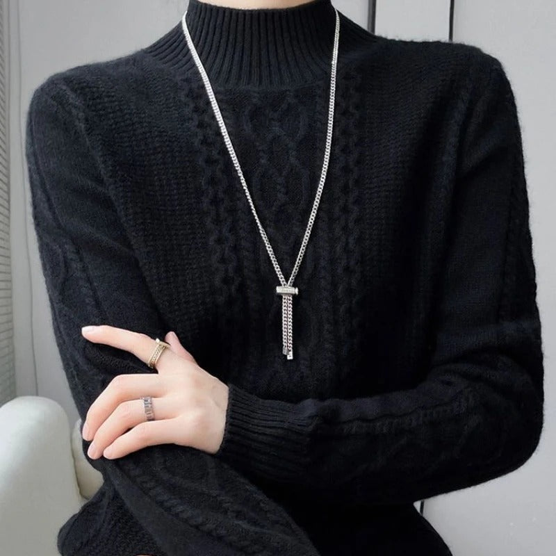 Lamara Turtleneck — Soft Lambswool Sweater with Tailored Fit