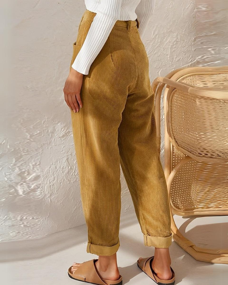 Renly — Comfortable Corduroy Trousers with Lightweight Fit