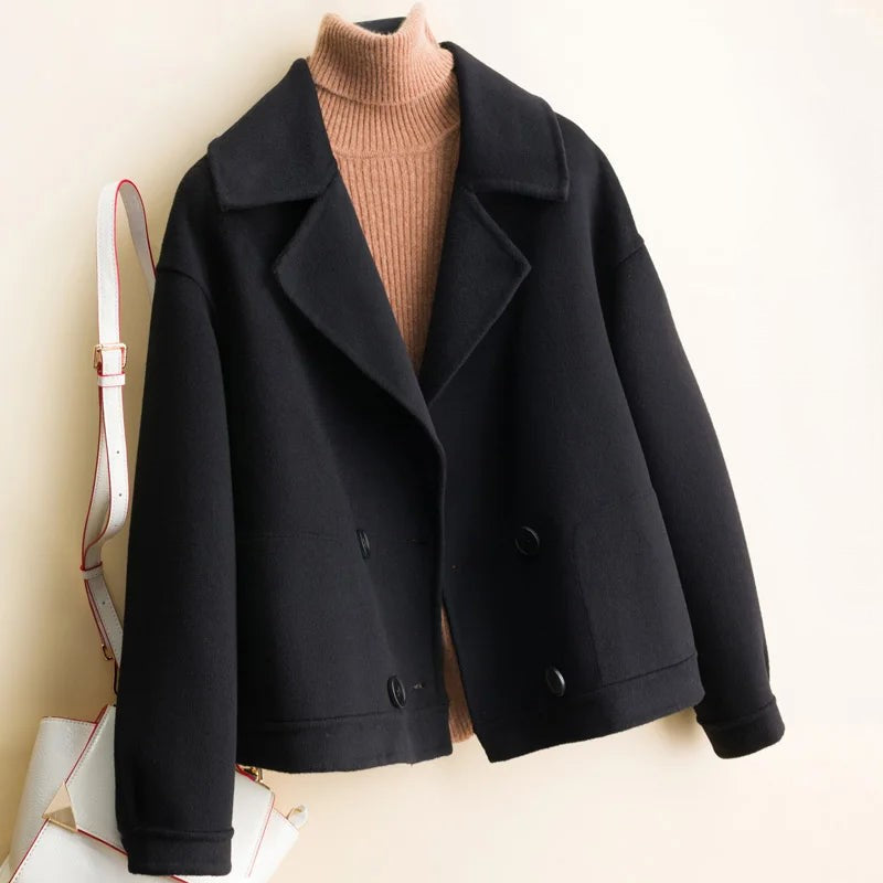 Norla — Double-Breasted Cashmere Wool Jacket for Fall and Winter