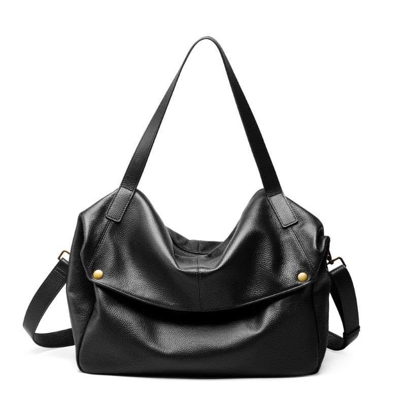 Lioren — Women's Genuine Leather Soft Minimalist Casual Tote Bag