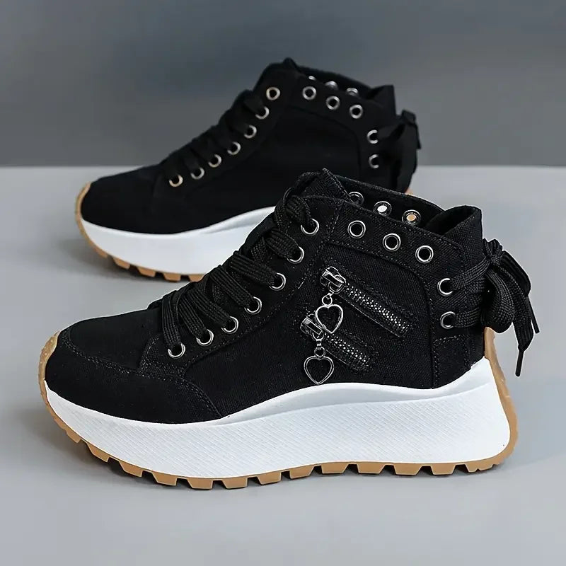 Avenzea — Women's Denim Sneakers with Chunky Platform Sole