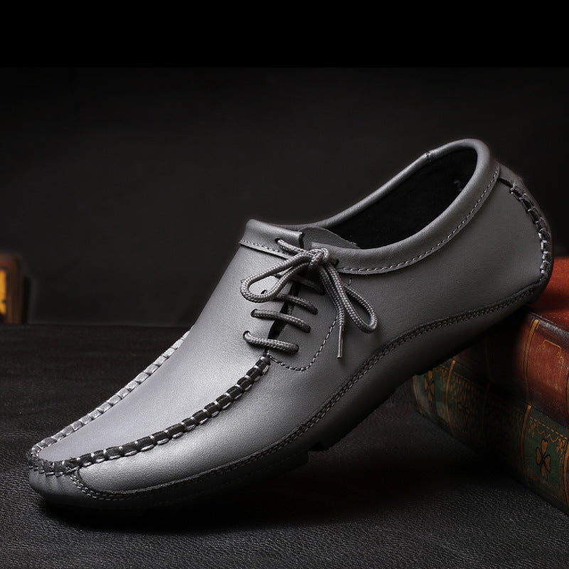 Avenna — Premium Leather Loafers with Lace-Up Comfort Design